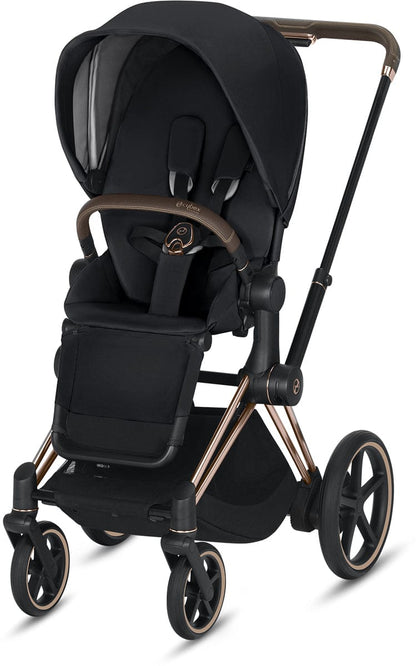 Cybex ePriam Electronic Assist Stroller - Rose Gold/Black - 519003333-B
