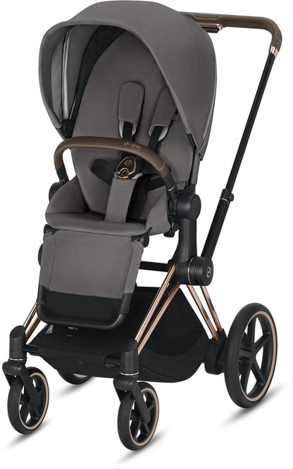 Cybex ePriam Electronic Assist Stroller - Rose Gold/Manhattan Grey - 519003337