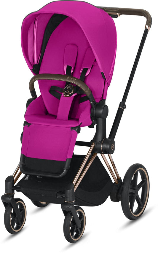 Cybex ePriam Electronic Assist Stroller - Rose Gold/Fancy Pink - 519003743-B