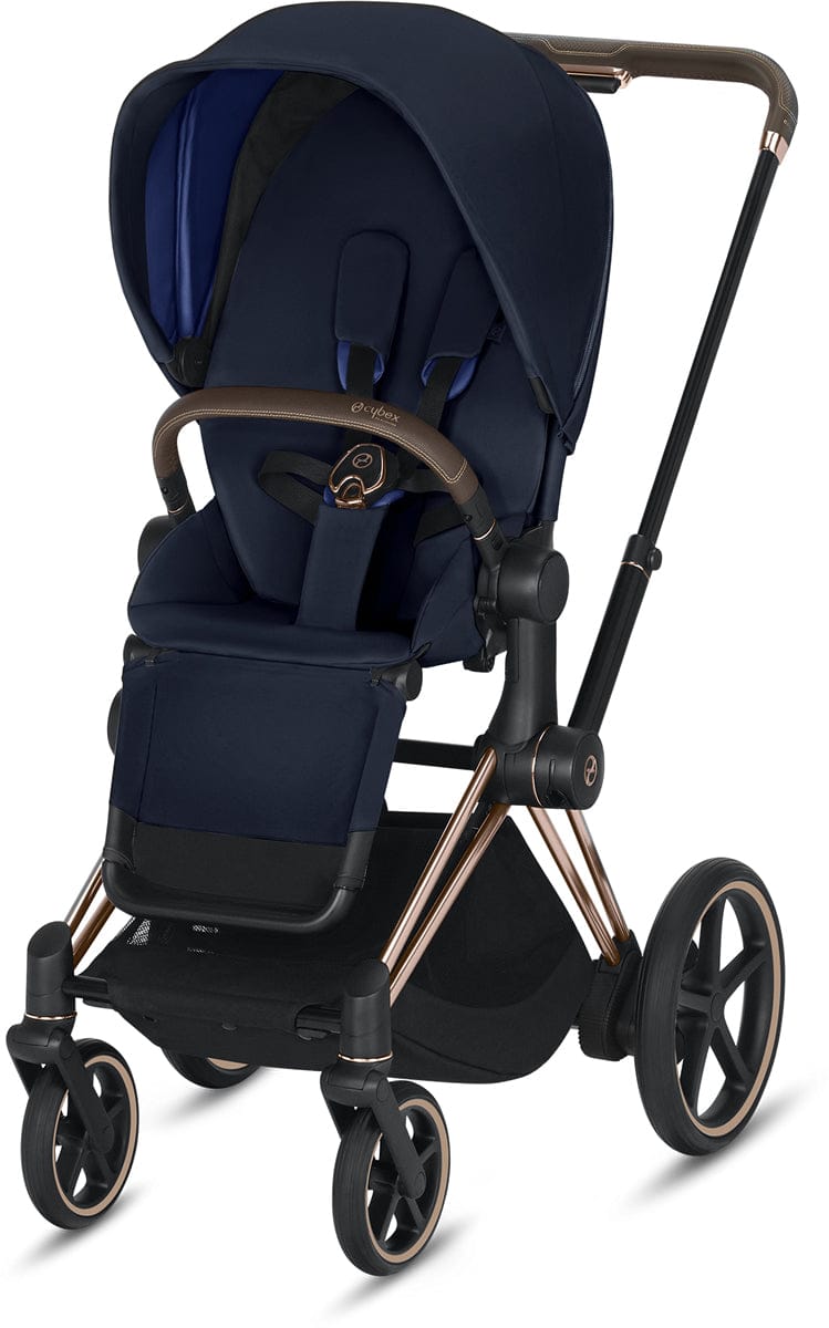 Cybex ePriam Electronic Assist Stroller - Rose Gold/Indigo Blue - 519003335-B