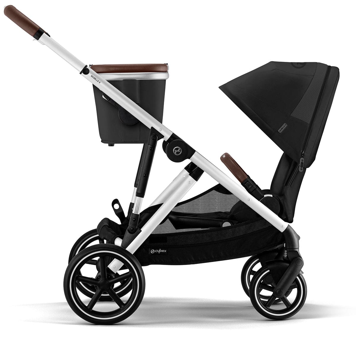 Cybex Gazelle S Single-to-Double Stroller + Cot Bundle