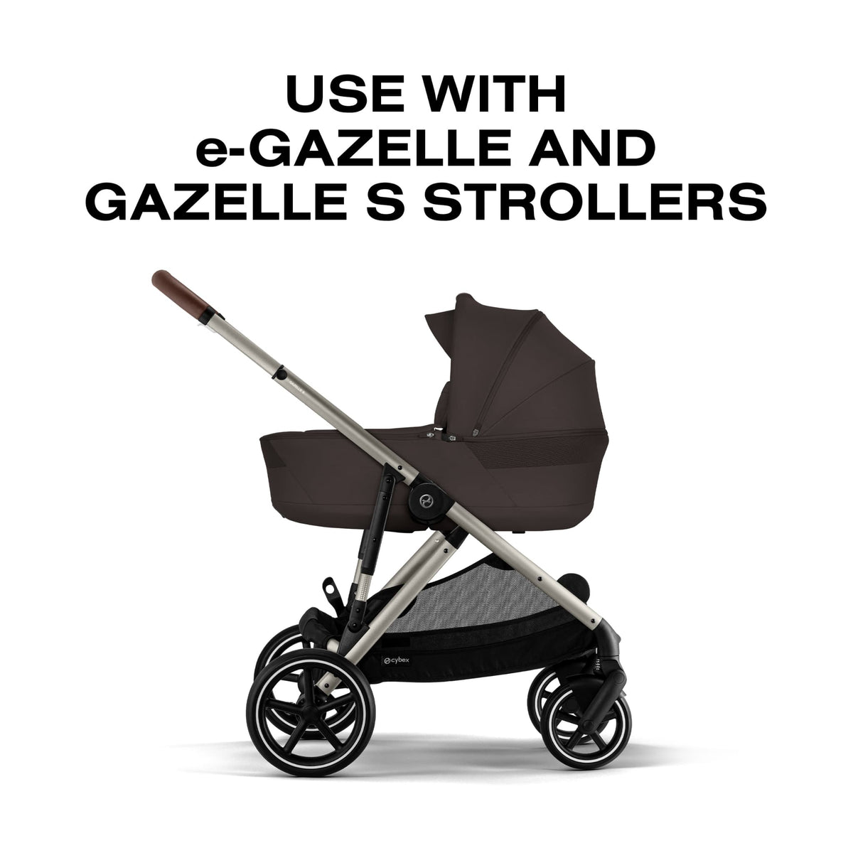 Cybex Gazelle S Fold Cot - Chocolate Brown