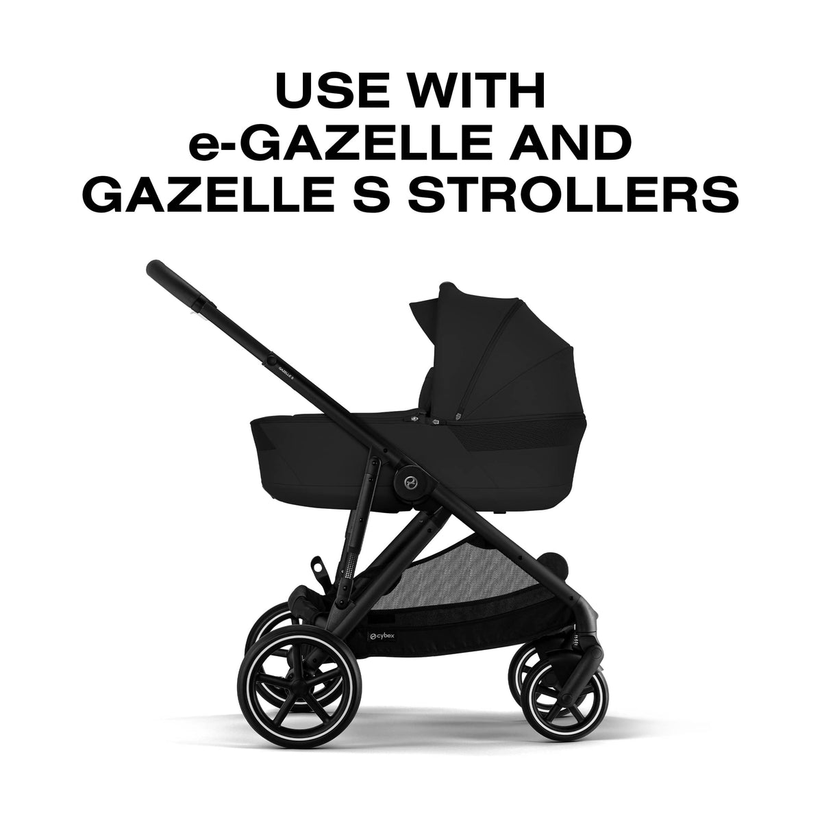 Cybex Gazelle S Fold Cot - Moon Black