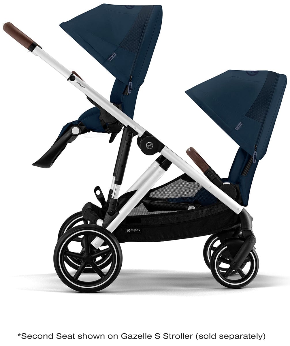 Cybex Gazelle S Second Seat - Silver Frame / Ocean Blue – Albee Baby