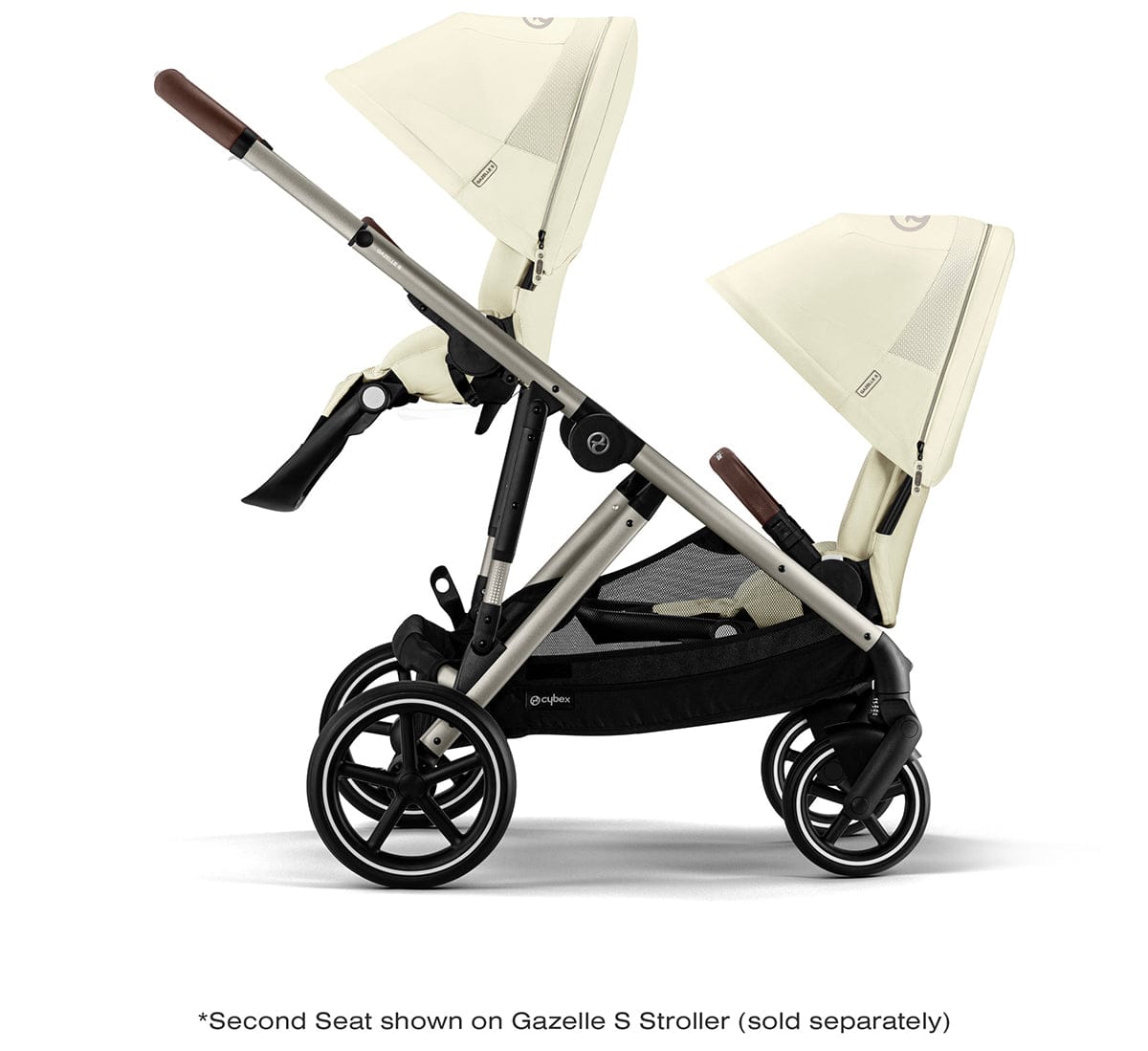 Cybex Gazelle S Second Seat - Taupe Frame / Seashell Beige - 522002379