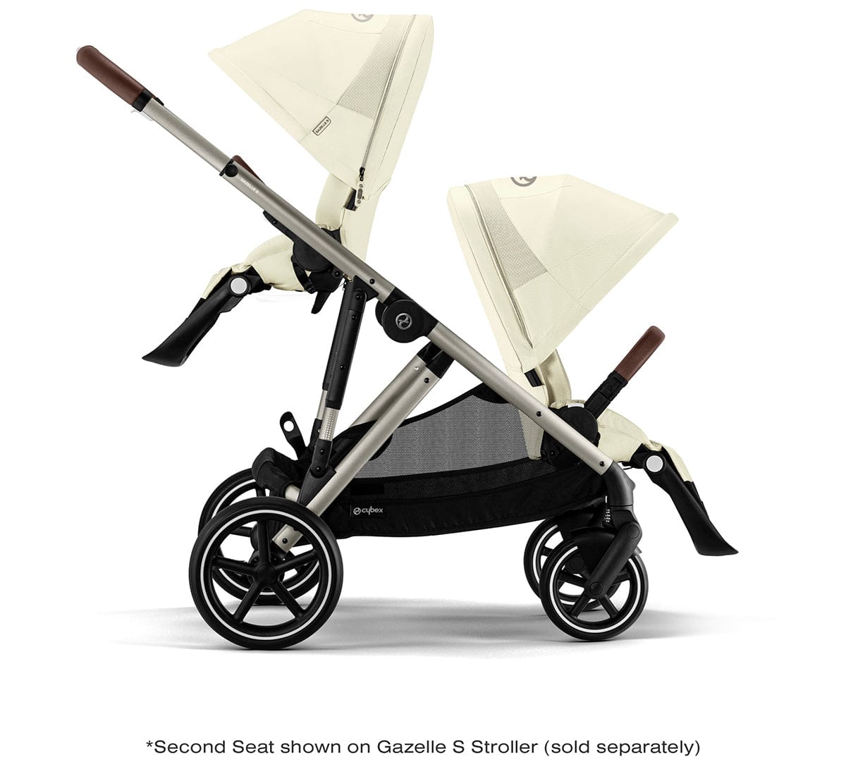 Cybex Gazelle S Second Seat - Taupe Frame / Seashell Beige - 522002379