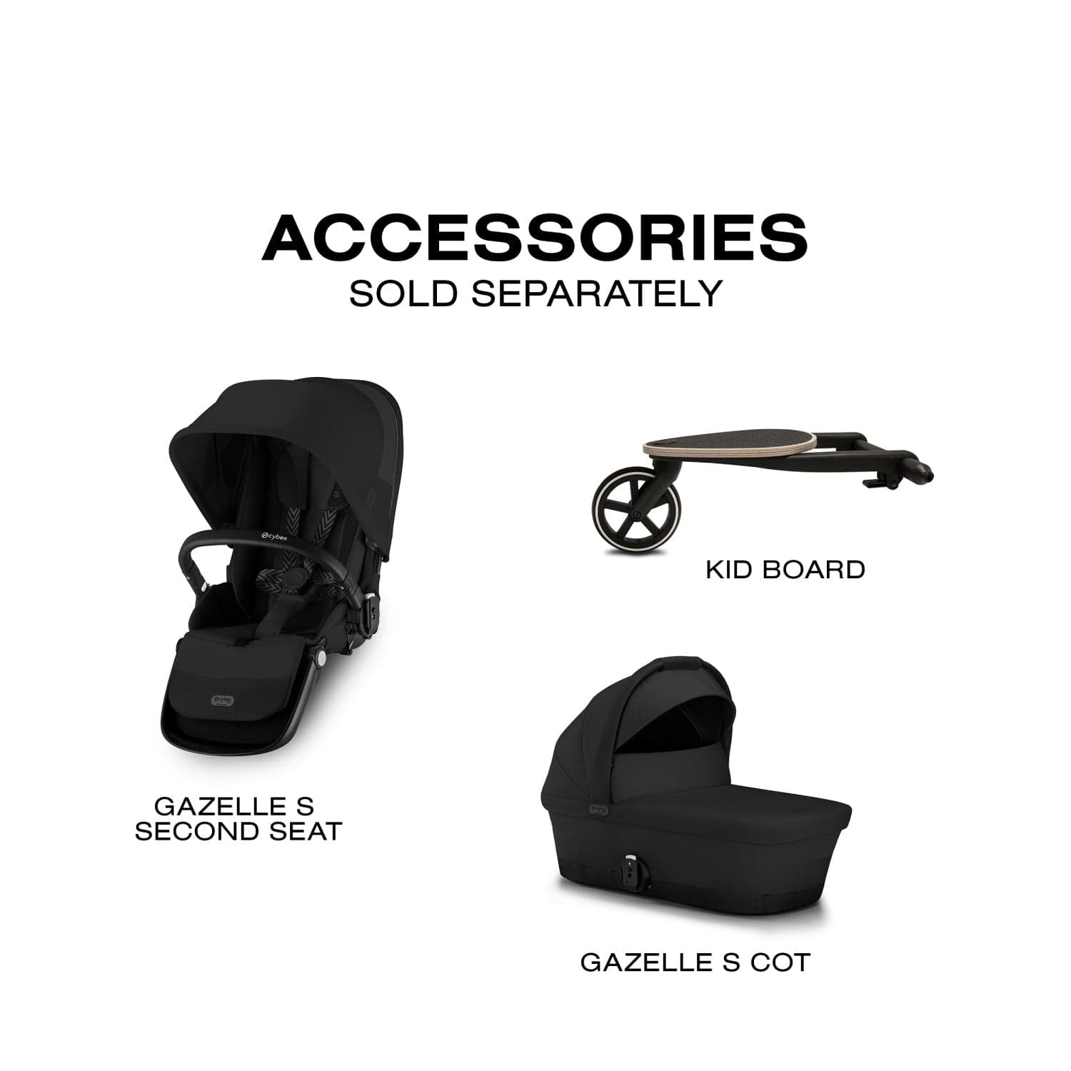 cybex gazelle s single to double Cybex Gazelle S Stroller (Black Frame