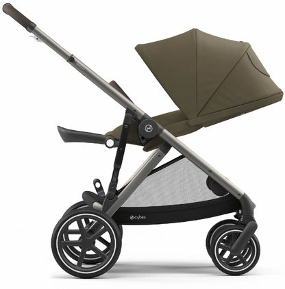 Cybex Gazelle S Single-to-Double Stroller - Classic Beige (Taupe Frame) - 520003563