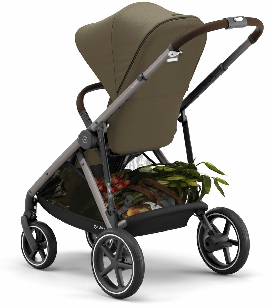 Cybex Gazelle S Single-to-Double Stroller - Classic Beige (Taupe Frame) - 520003563