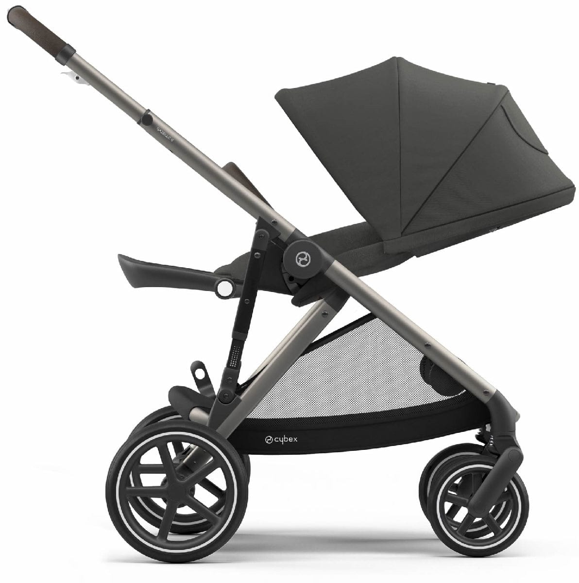 Cybex Gazelle S Single-to-Double Stroller - Soho Grey (Taupe Frame) - 520003559
