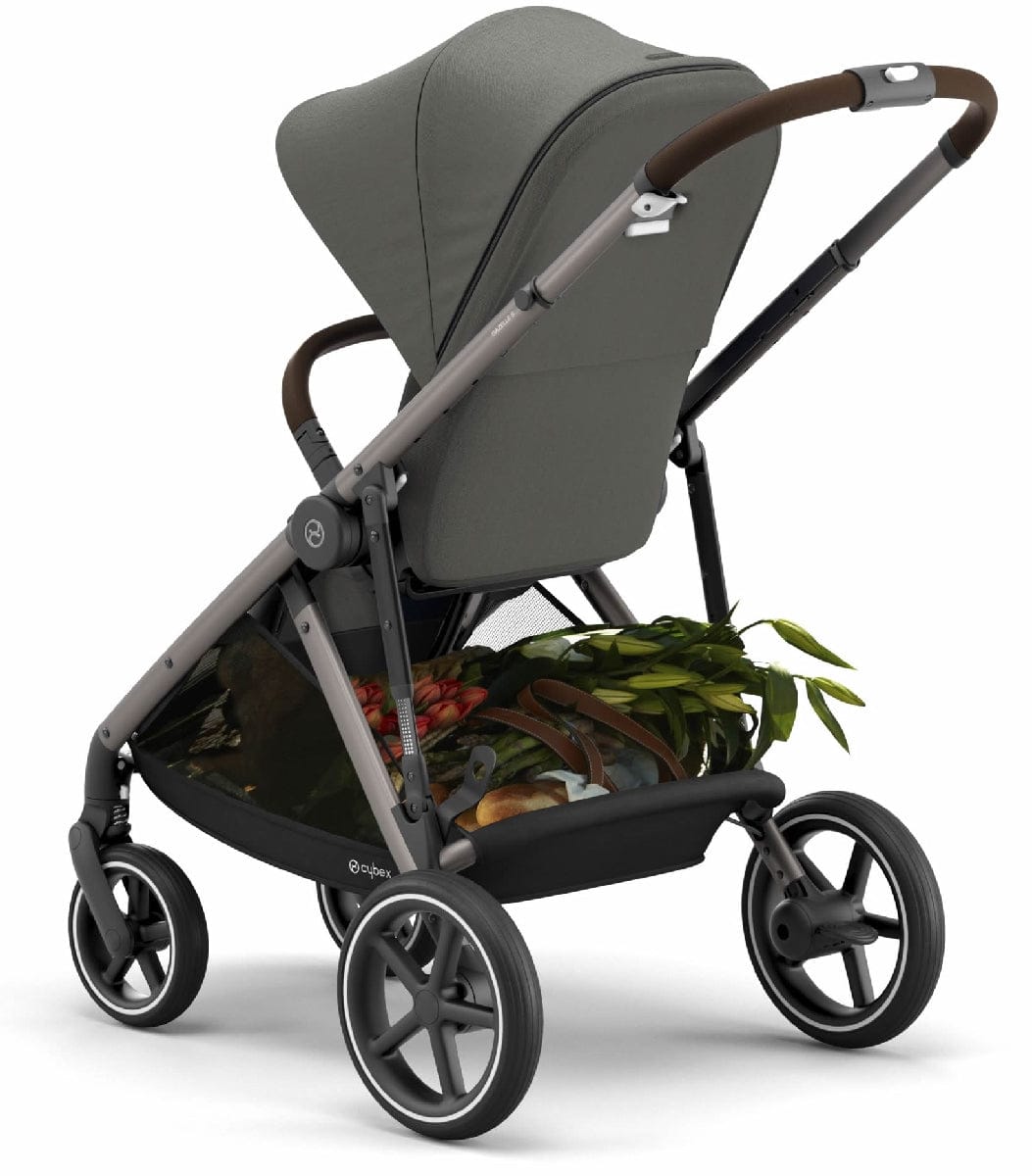 Cybex Gazelle S Single-to-Double Stroller - Soho Grey (Taupe Frame) - 520003559