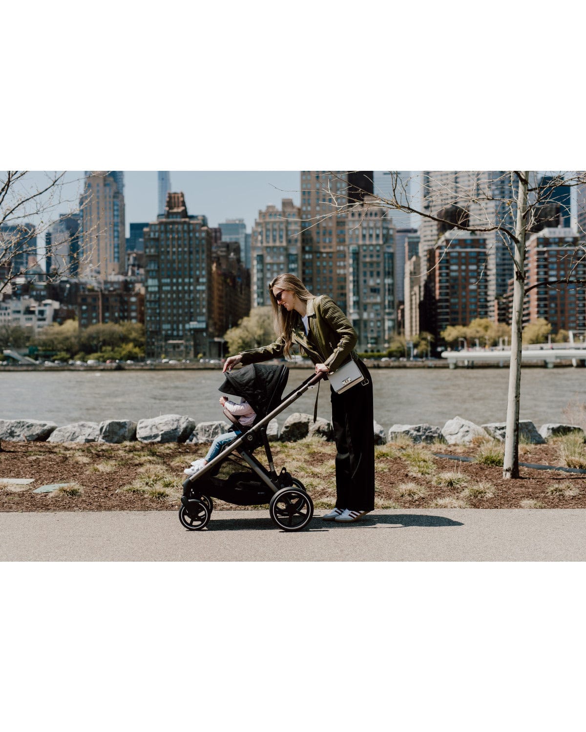 Cybex Gazelle S Single-to-Double Stroller - Taupe Frame / Moon Black - 522004955