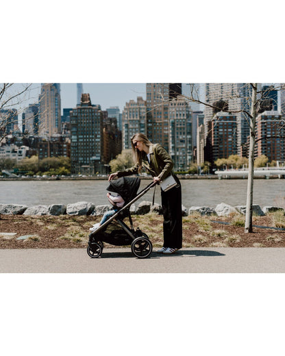 Cybex Gazelle S Single-to-Double Stroller - Taupe Frame / Moon Black - 522004955