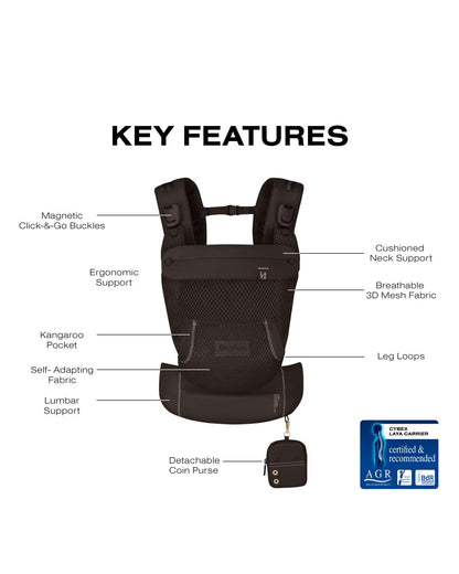 Cybex Laya Baby Carrier - Chocolate Brown - 526000584