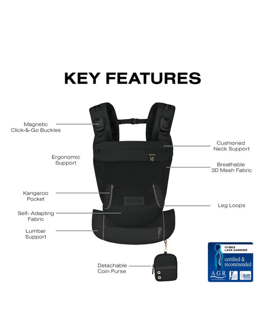 Cybex Laya Baby Carrier - Magic Black - 526000578