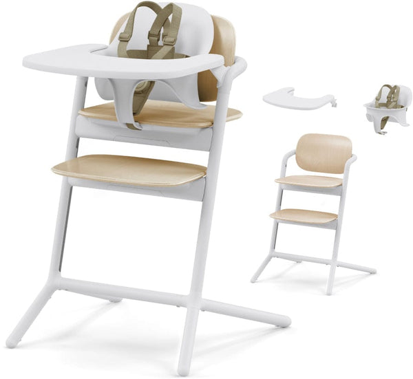 Cybex LEMO 3in1 ハイチェア サンドホワイト Cybex LEMO 2 High Chair 3-in-1 Set - Sand White – Albee Baby