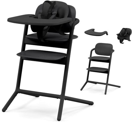 Cybex LEMO 2 High Chair 3-in-1 Set - Stunning Black - 521003583
