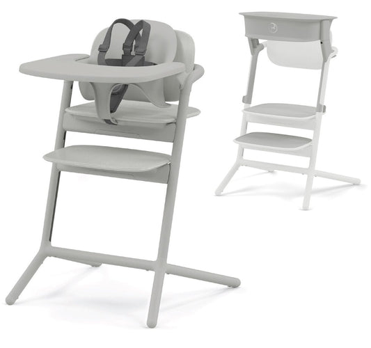 Cybex LEMO 2 High Chair Set + Taining Tower Bundle - Suede Grey - 521003585-523001539