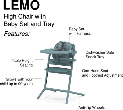 Cybex LEMO 2 High Chair 3-in-1 Set - Stone Blue - 521003581
