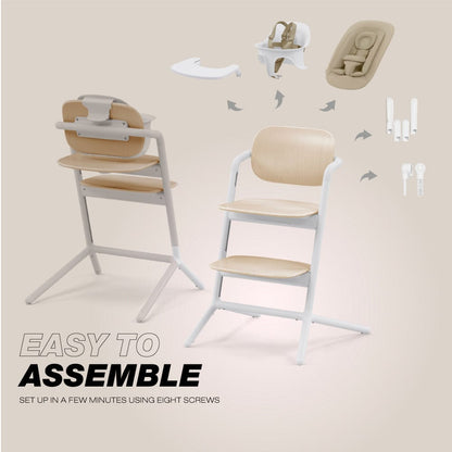 Cybex LEMO 2 High Chair 4-in-1 Set - Sand White - 521004465