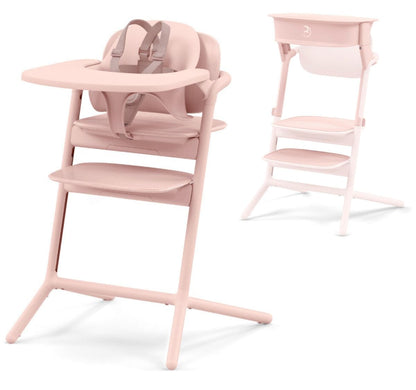 Cybex LEMO 2 High Chair Set + Training Tower Bundle - Pearl Pink - 521003579-523001533