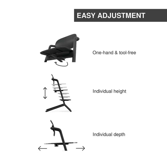 Cybex LEMO 2 High Chair - Stunning Black - 522002311