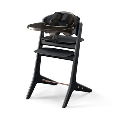 Cybex black high chair with tray and harness
