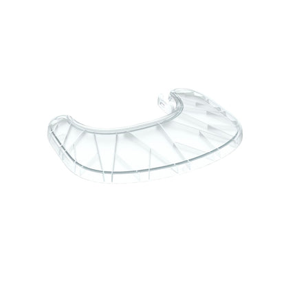 Clear plastic high chair tray insert