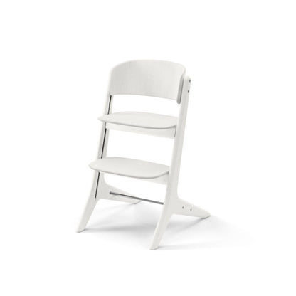White Cybex Lemo high chair with adjustable seat and footrest