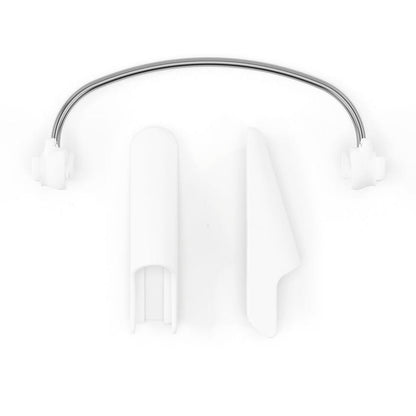 White plastic replacement handle and metal wire for kitchen utensil