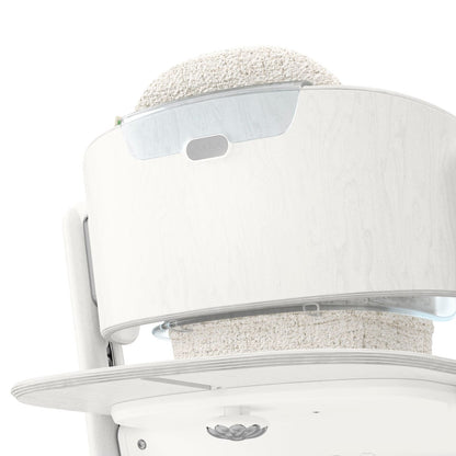 Cybex high chair backrest and seat cushion detail