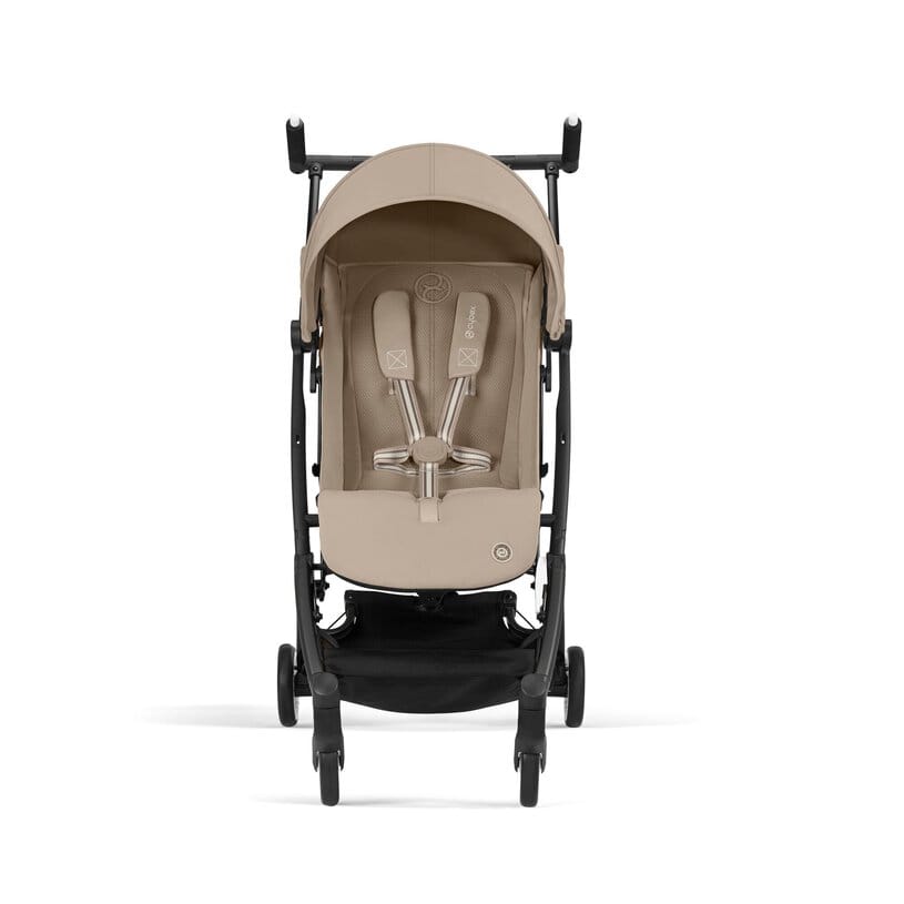Cybex Libelle 2 Compact Stroller (with 1 Pull Harness) - Black Frame / Almond Beige - 524000607
