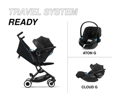 Cybex Libelle 2 Compact Stroller (with 1 Pull Harness) - Magic Black - 524000209