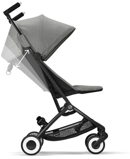 Cybex Libelle 2 Compact Stroller (WITHOUT 1 Pull Harness) - Lava Grey - 522001705