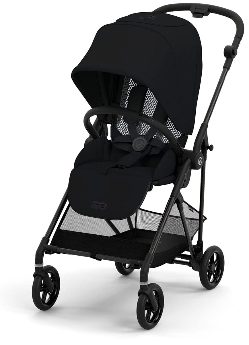 【美品】cybex MELIO Carbon 2021年 Cybex Melio Carbon 3 Compact Stroller - Moon Black – Albee Baby