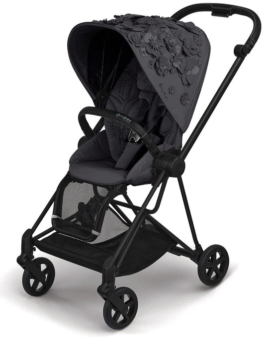 Cybex Mios 2 Complete Stroller Bundle - Simply Flowers - Dream Grey - 519003267-SF-GREY