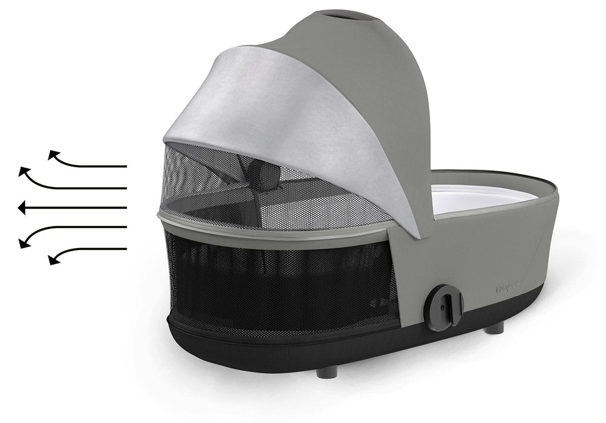 Cybex Mios 3 Lux Carry Cot - Conscious Pearl Grey - 522000341