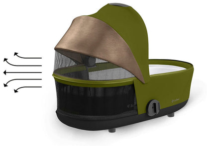 Cybex Mios 3 Lux Carry Cot - Khaki Green - 522000271