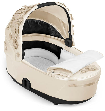 Cybex Mios 3 Lux Carry Cot - Simply Flowers Nude Beige - 522000239
