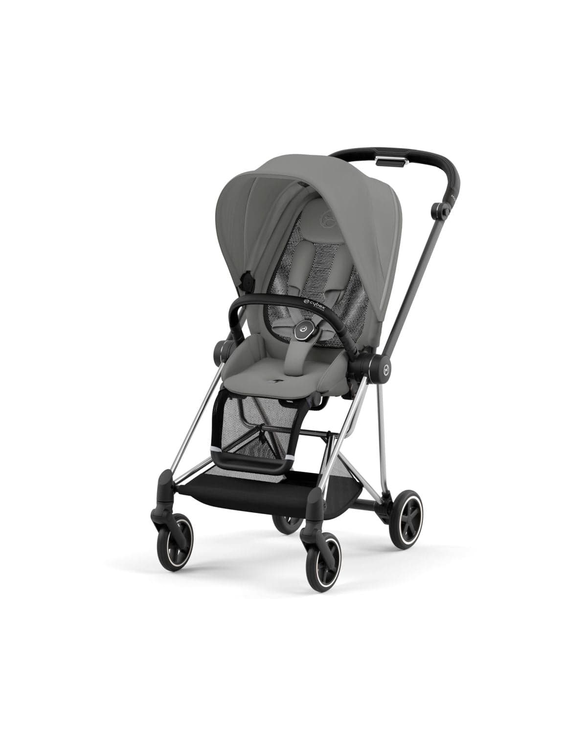 Cybex Mios 3 Stroller (One Box) - Chrome/ Black / Mirage Grey - 523001589