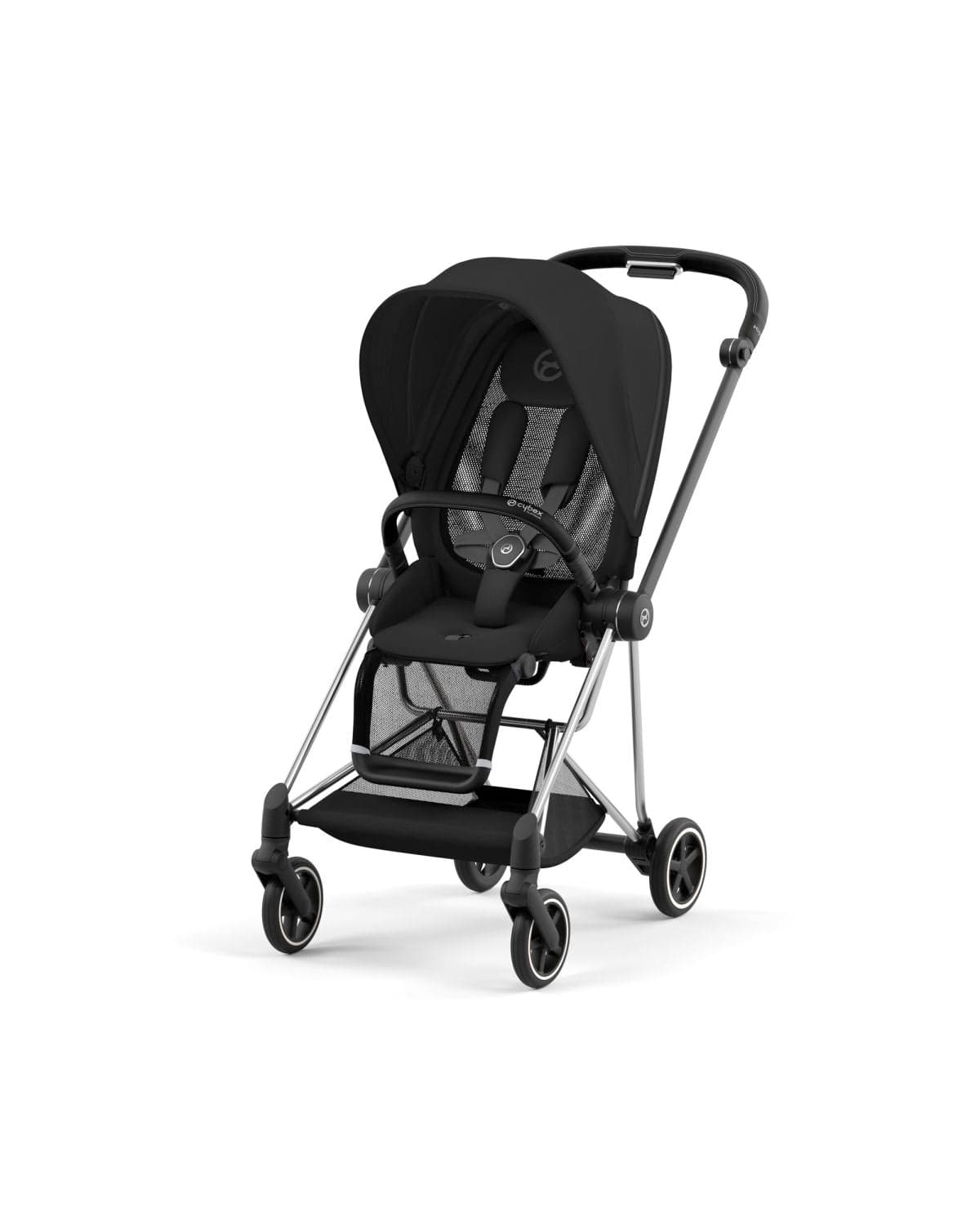 Cybex Mios 3 Stroller (One Box) - Chrome / Black / Sepia Black - 523001583