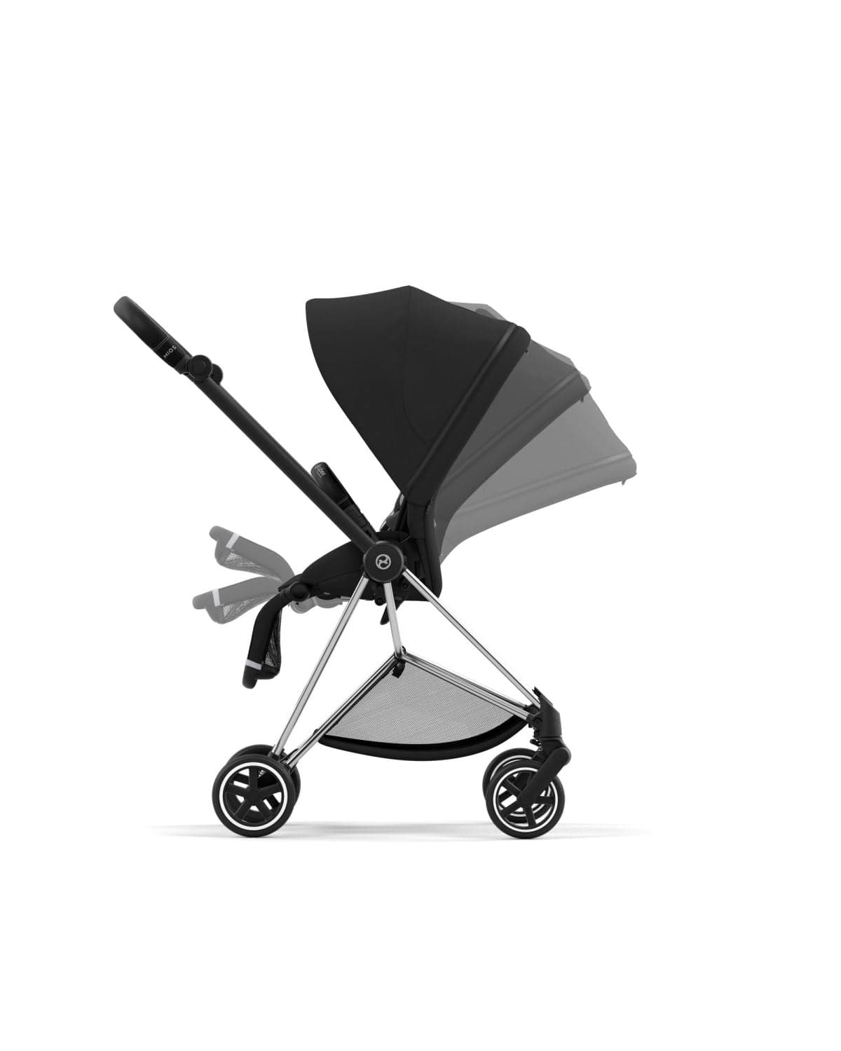 Cybex Mios 3 Stroller (One Box) - Chrome / Black / Sepia Black - 523001583
