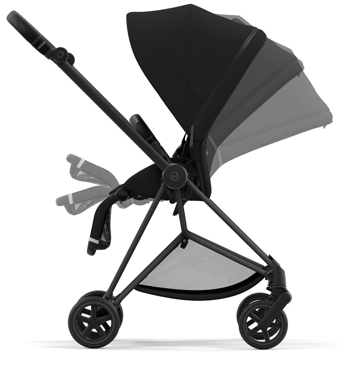 Cybex Mios 3 Stroller (One Box) - Matte Black / Black / Deep Black - 521004285