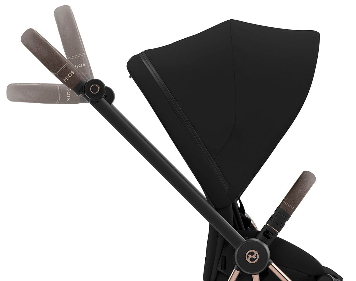 Cybex Mios 3 Stroller (One Box) - Rose Gold / Brown / Deep Black - 521004301