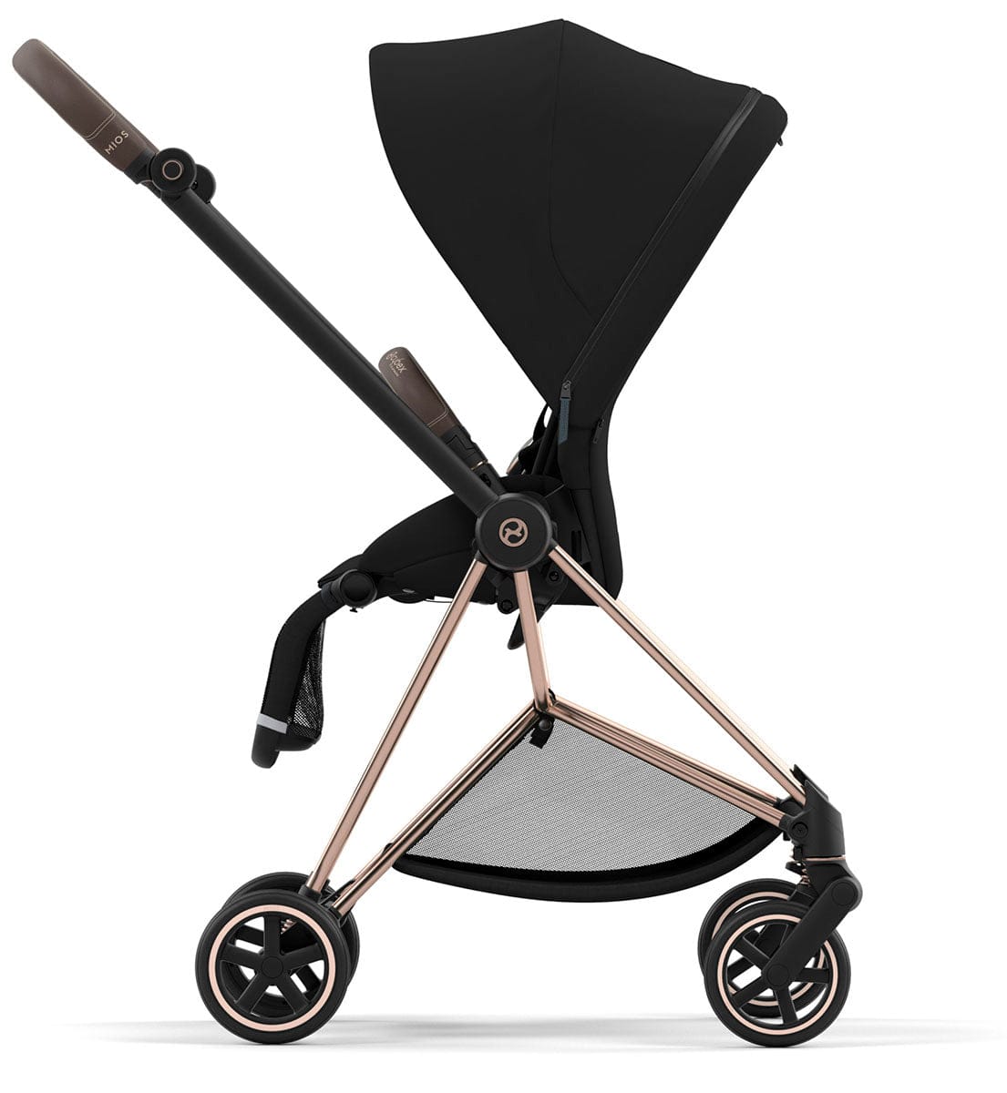 Cybex Mios 3 Stroller (One Box) - Rose Gold / Brown / Deep Black - 521004301