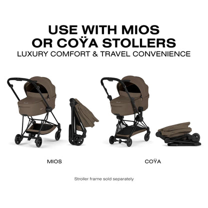 Cybex Mios / Coya Fold Lux Carry Cot (2026) - Coconut Brown - 526001521
