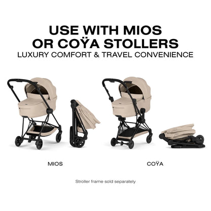 Cybex Mios / Coya Fold Lux Carry Cot (2026) - Cozy Beige - 526001519