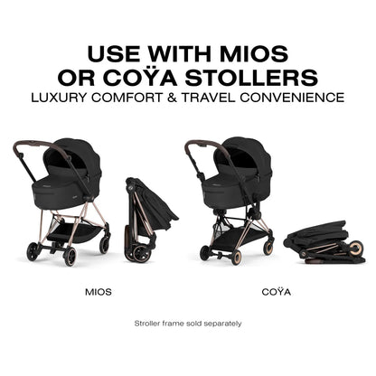Cybex Mios / Coya Fold Lux Carry Cot (2026) - Sepia Black - 526001517