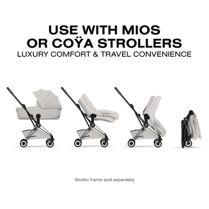 Cybex Mios / Coya Fold Lux Carry Cot (2026) - Style Collection - City Grey - 526000461