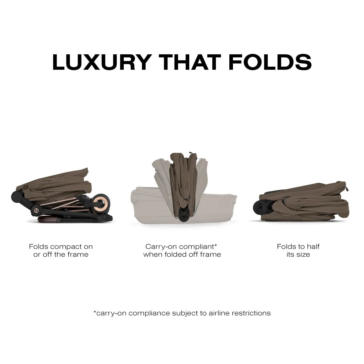 Cybex Mios / Coya Fold Lux Carry Cot (2026) - Style Collection - Coconut Brown - 526001630